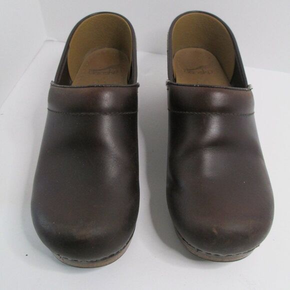 Dansko Brown Leather Professional Comfort Slip-On Clog Size EUR 39 US 8.5 - Picture 7 of 16